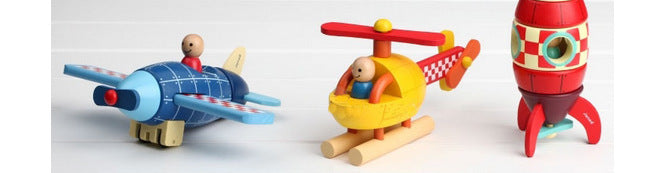 Disassembly Model Airplane Rocket Children's Wooden Assembly