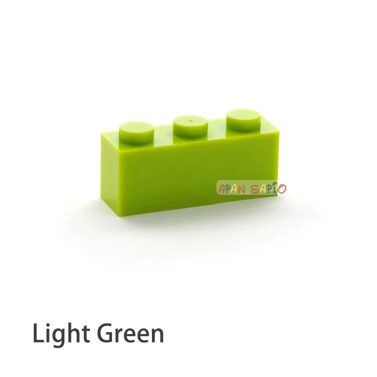 300pcs Building Blocks Toys High 1x3 16Color Bricks Size
