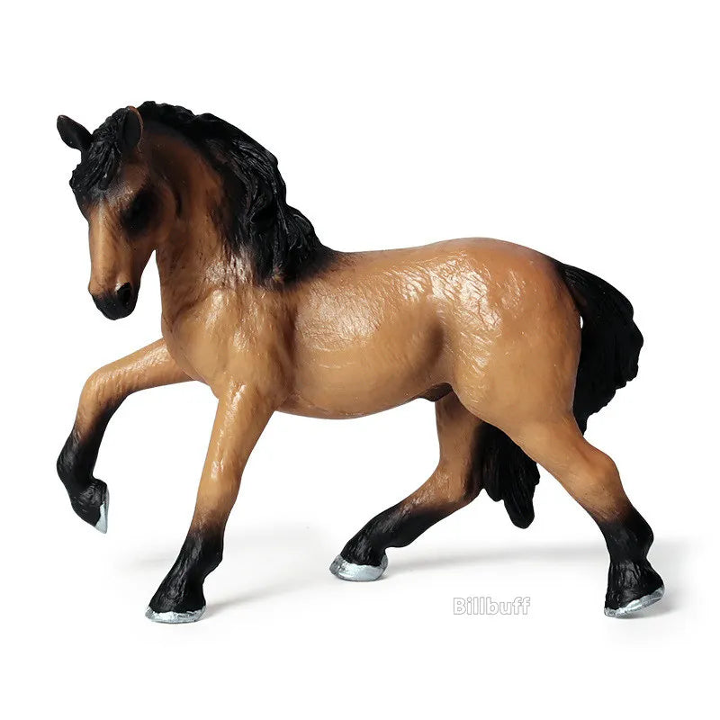 DIY Horse Race Model Horseman Farm Animal Figurines