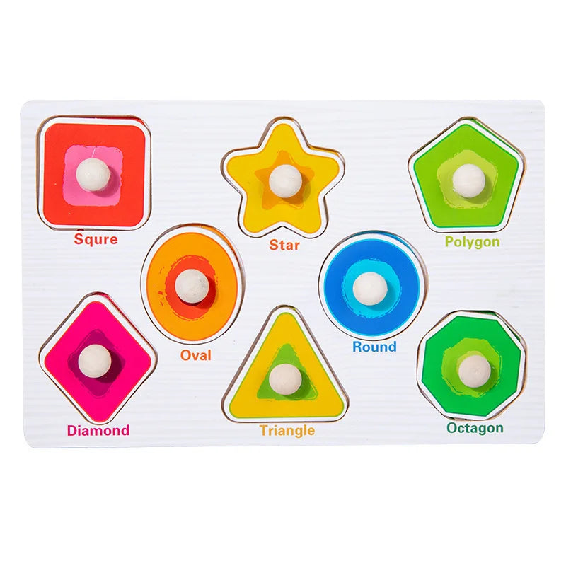 Wooden Puzzles Children Montessori Toys