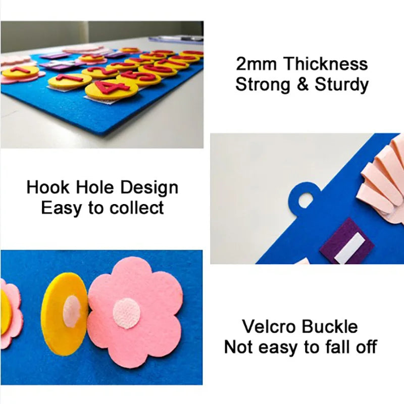 Kids Montessori Toys Felt Finger Numbers Math Toy Children Counting Early Learning Educational Toy