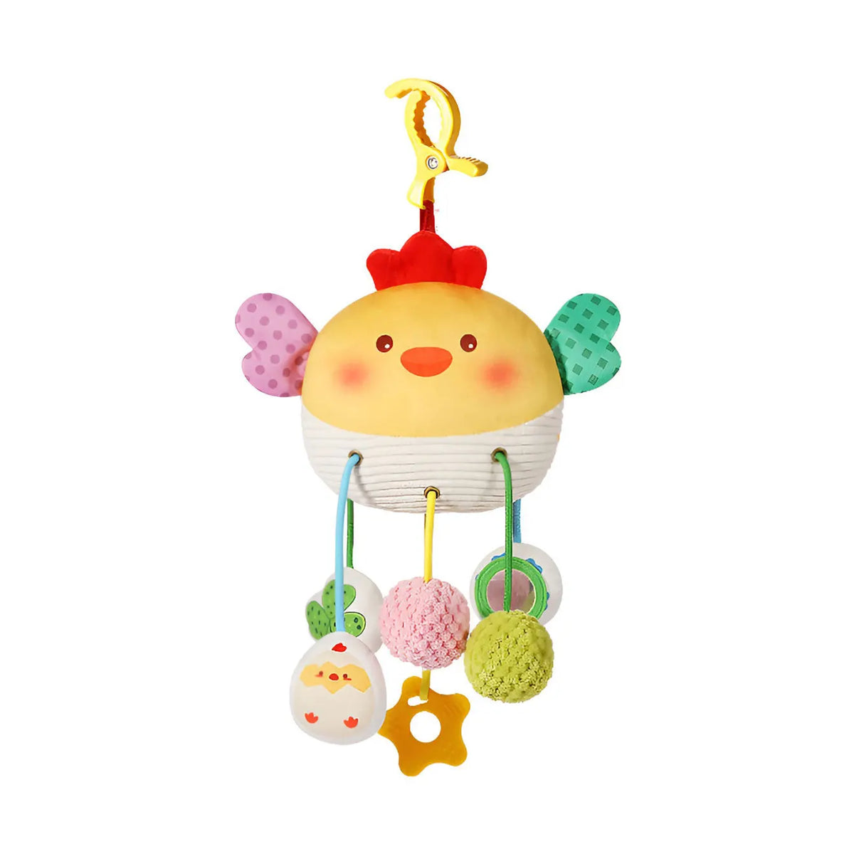 Baby Soothing Toy Crab Pull-String Stroller Charm