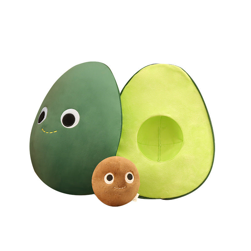 Cute Fruit Avocado Plush Toy Stuffed Doll Baby Creatively
