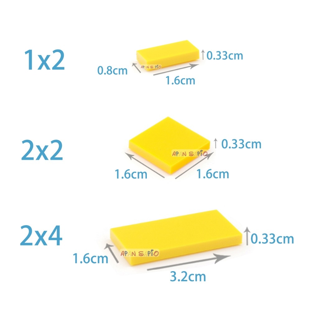 Building Blocks Thin Figure Bricks Smooth Educational