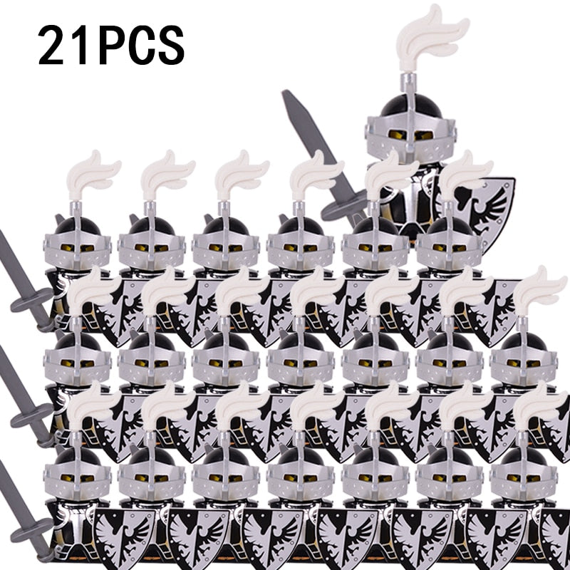 Mini Medieval Soldier Figures Model