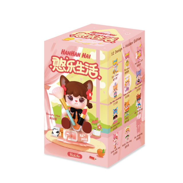 Robotime Rolife HANHAN NAI Hanle Life Blind Box Action Figures Doll Toys Surprise Box Lady Toys For Children Friends Gifts