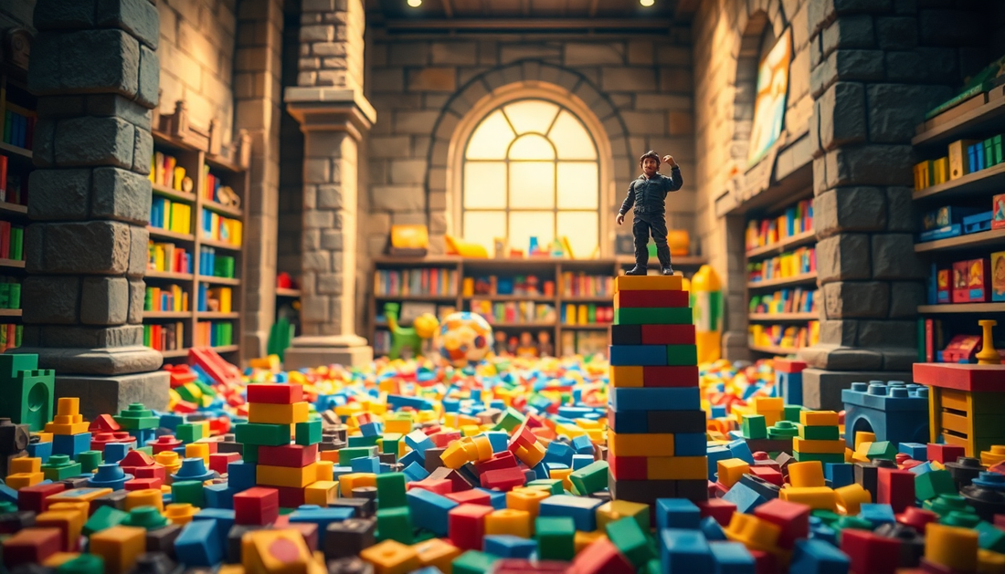 Unlock Your Child's Imagination with the Ruins Building Blocks Action Figure Set from ChildrenToyStore.com