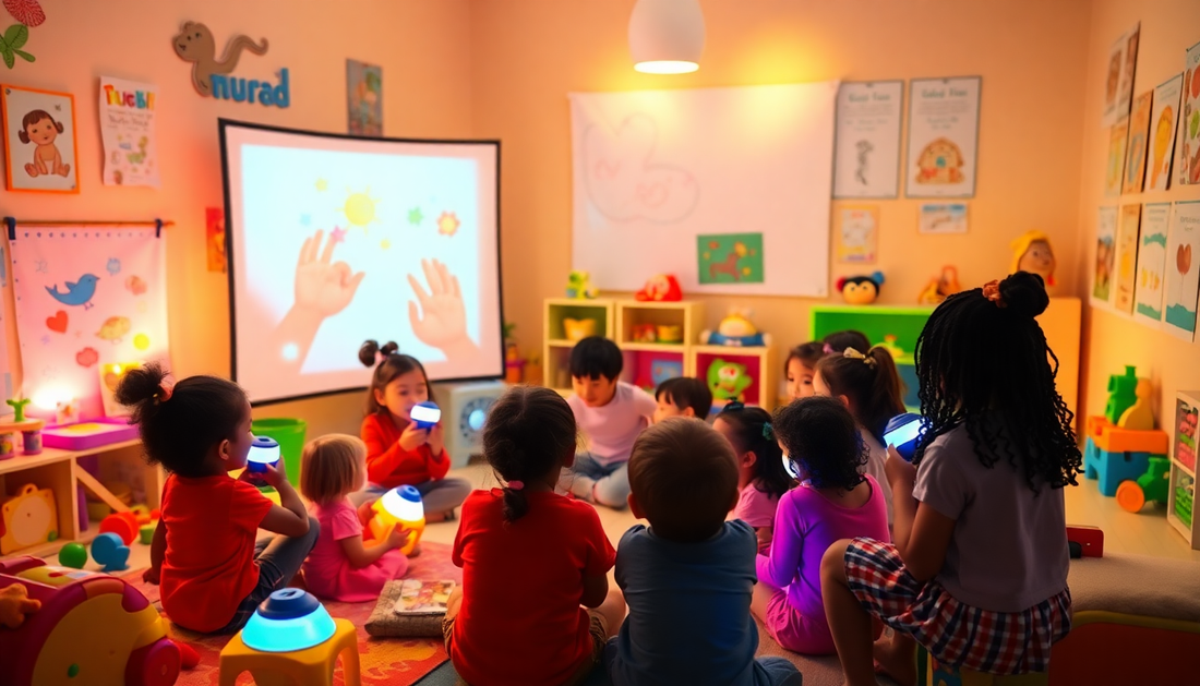 Unleash Your Child's Creativity with the Kids Mini LED Drawing Projector Art from ChildrenToyStore.com