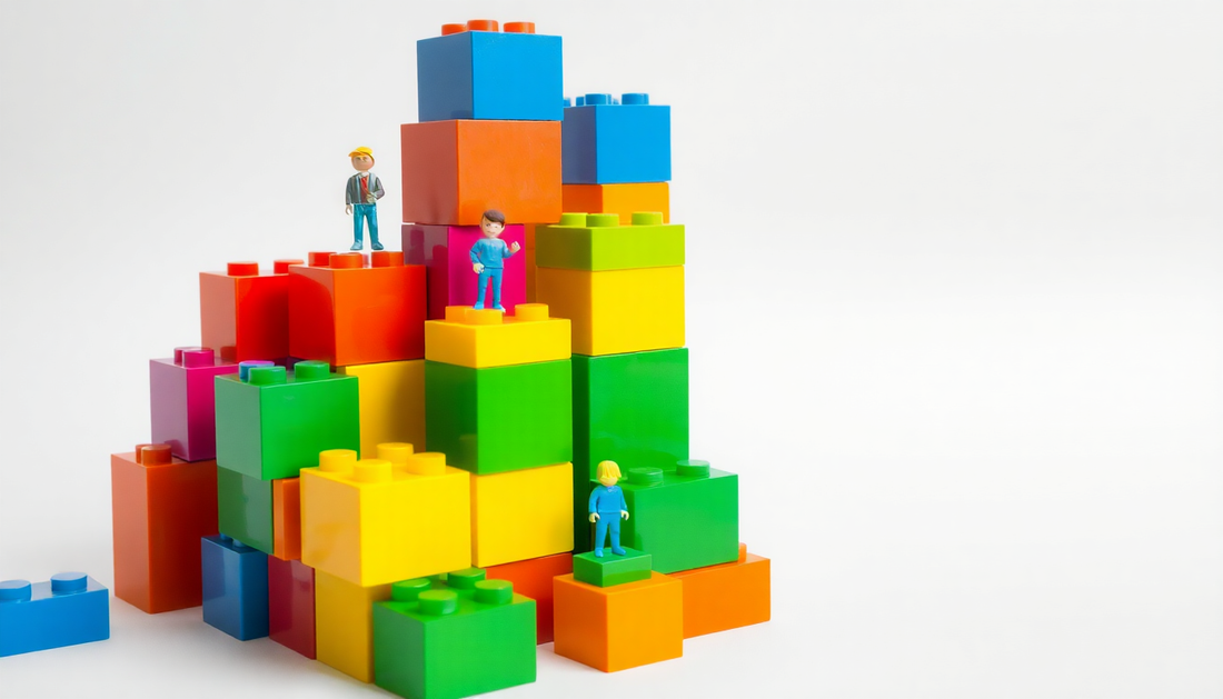 Unlock Your Child's Potential with Building Blocks Wall Figures Bricks Dots from Children Toys Store