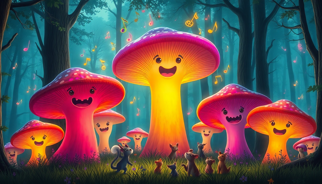 Dance And Talk Electric Mushroom Can Sing at ChildrenToysStore.com