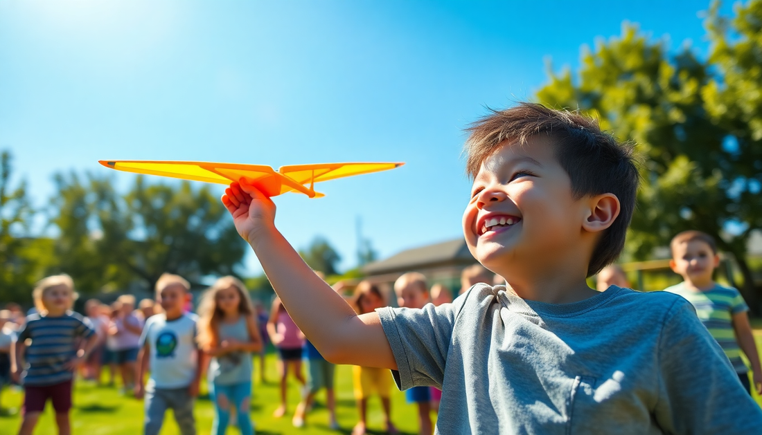 Unleash Your Child's Imagination with the Thrilling Children's Outdoor Boy Toys Hand Throwing Spin Glider Model Launcher
