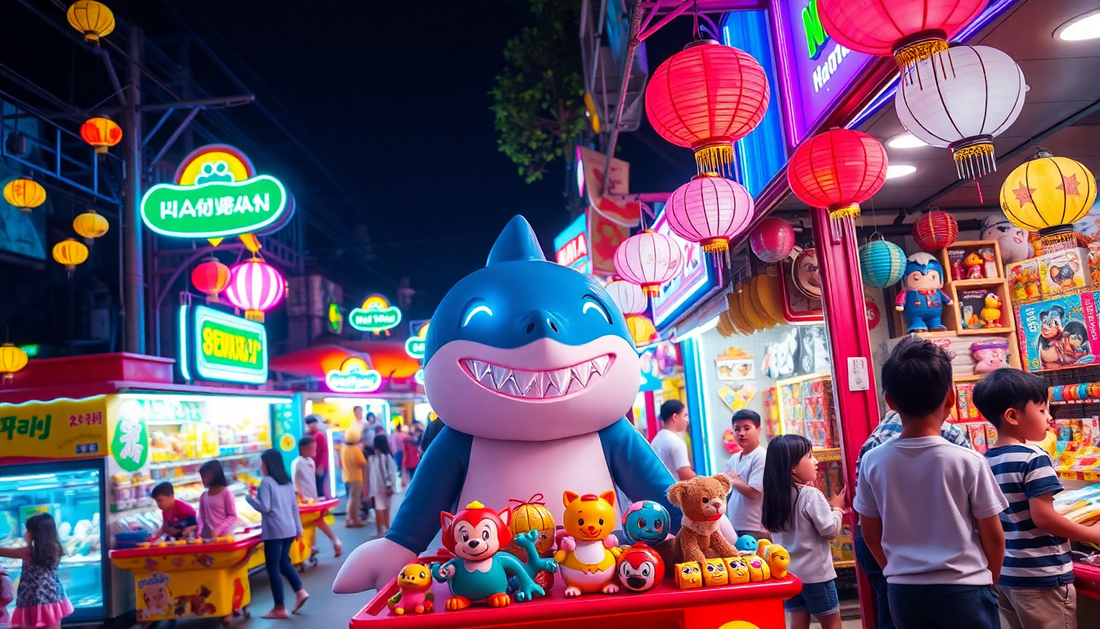 Discover the Electric Universal Shark Night Market Play House Toys at ChildrenToysStore.com