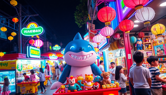 Discover the Electric Universal Shark Night Market Play House Toys at ChildrenToysStore.com