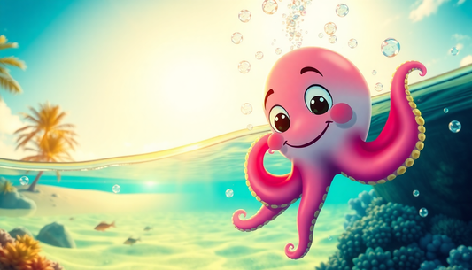 Splash into Summer Fun with the Octopus Clockwork Bath Toy at ChildrenToysStore.com