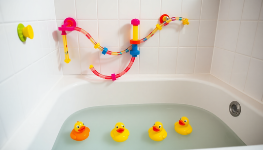 Unleash Your Child's Creativity with DIY Baby Bath Toys Wall Suction Cup Marble Race Run Track at ChildrenToysStore.com