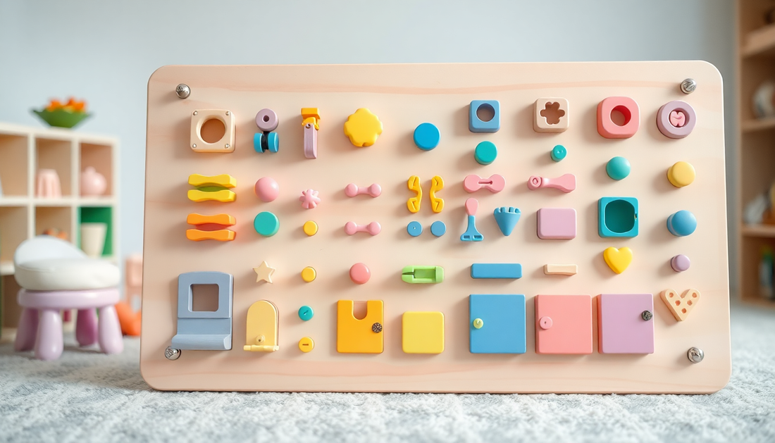 Unlock Your Child's Potential with Wooden Busy Boards from ChildrenToysStore.com