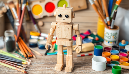 Discover the Joy of Wooden Robot DIY Toys at ChildrenToysStore.com
