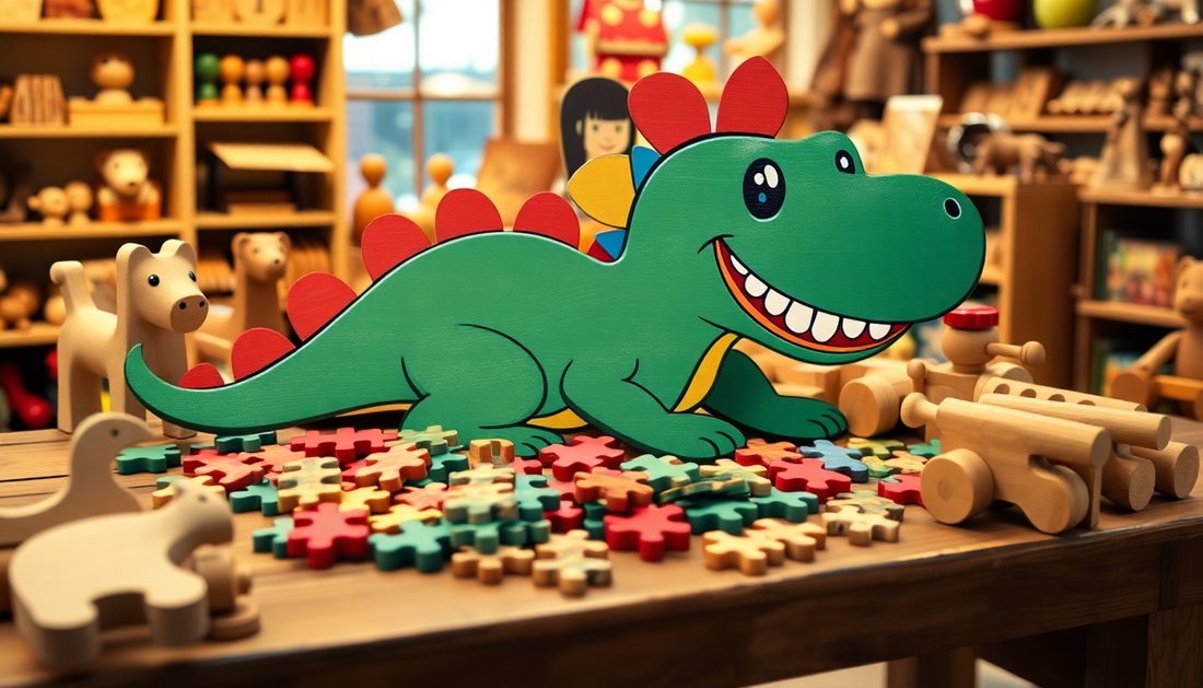 Discover the Joys of Wooden Jigsaw Puzzles: A Dinosaur-Themed Adventure at ChildrenToysStore.com