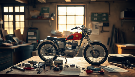 Unleash Your Inner Racer: Retro Motorcycle Model Track Building Blocks for Boys at ChildrenToysStore.com