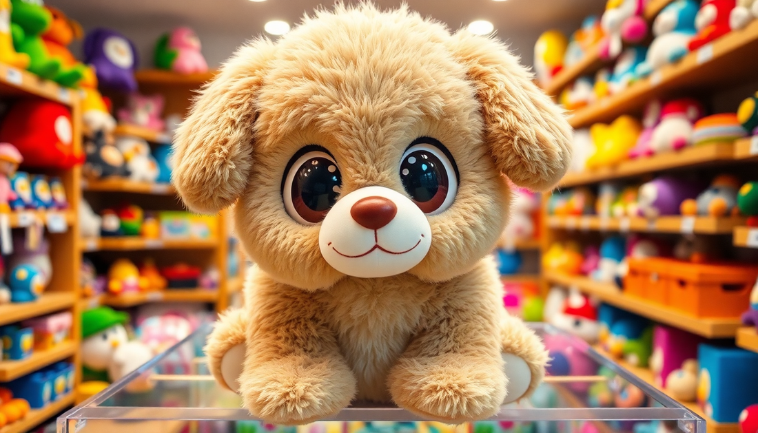 Discover the Soft and Cuddly Delight of the Ty Big Eye Beanie Animals Dog Plush Toy at Children Toys Store
