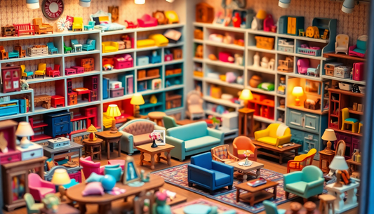 Unlock Your Child's Imagination with the Dollhouse Miniature Furniture Toys Set from ChildrenToysStore.com