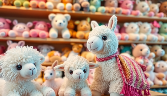 Discover the Soft, Cuddly Charm of Sheep and Llama Dolls at Children Toys Store