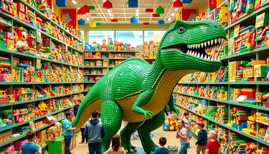 Unlock the Jurassic Adventure with Locking Blocks Jurassic Building Blocks at Children Toys Store