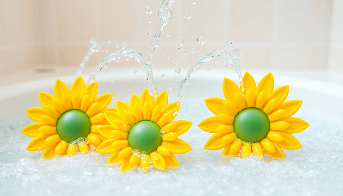 Sunflower Baby Shower Water Pipes Squirting Baby Bath Toys at ChildrenToysStore.com