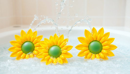 Sunflower Baby Shower Water Pipes Squirting Baby Bath Toys at ChildrenToysStore.com