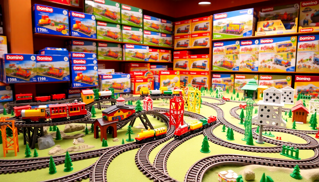 Unleash Your Child's Creativity with the Captivating Kids Domino Train Car Set from ChildrenToysStore.com