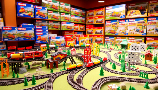 Unleash Your Child's Creativity with the Captivating Kids Domino Train Car Set from ChildrenToysStore.com