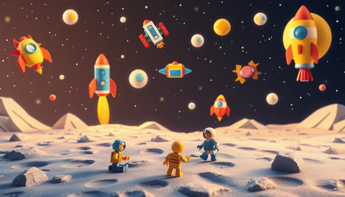 Blast Off to Learning: Discover the Mini Micro Rocket Building Blocks at Children Toys Store