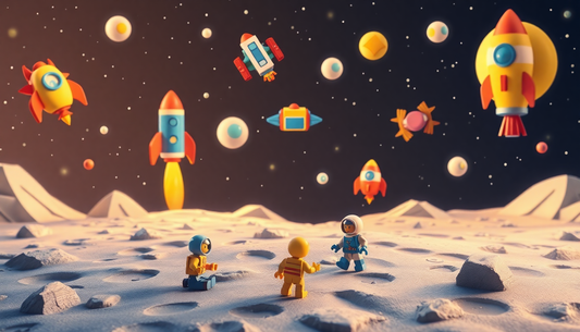 Blast Off to Learning: Discover the Mini Micro Rocket Building Blocks at Children Toys Store