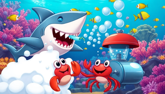 Bubble Blowing Shark Bathroom Bath Toys: Endless Fun for Kids at ChildrenToyStore.com