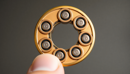 Discover the Mesmerizing Brass Gun Revolver Bullet Fidget Toy Spinner at ChildrenToyStore.com