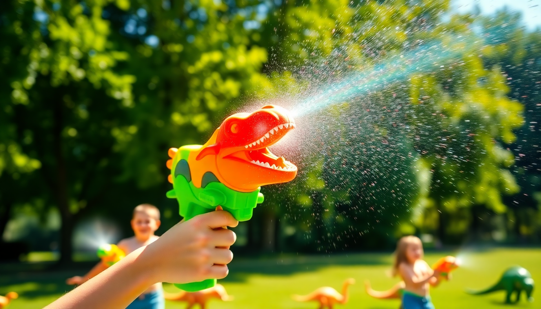 Unleash the Roar: Discover the Dinosaur Sound Fire Spray Gun at ChildrenToyStore.com