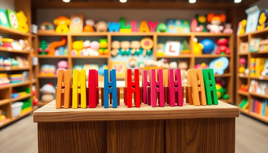 Unlock Your Child's Potential with the Wooden Clip Teaching Aid Set from Children Toys Store