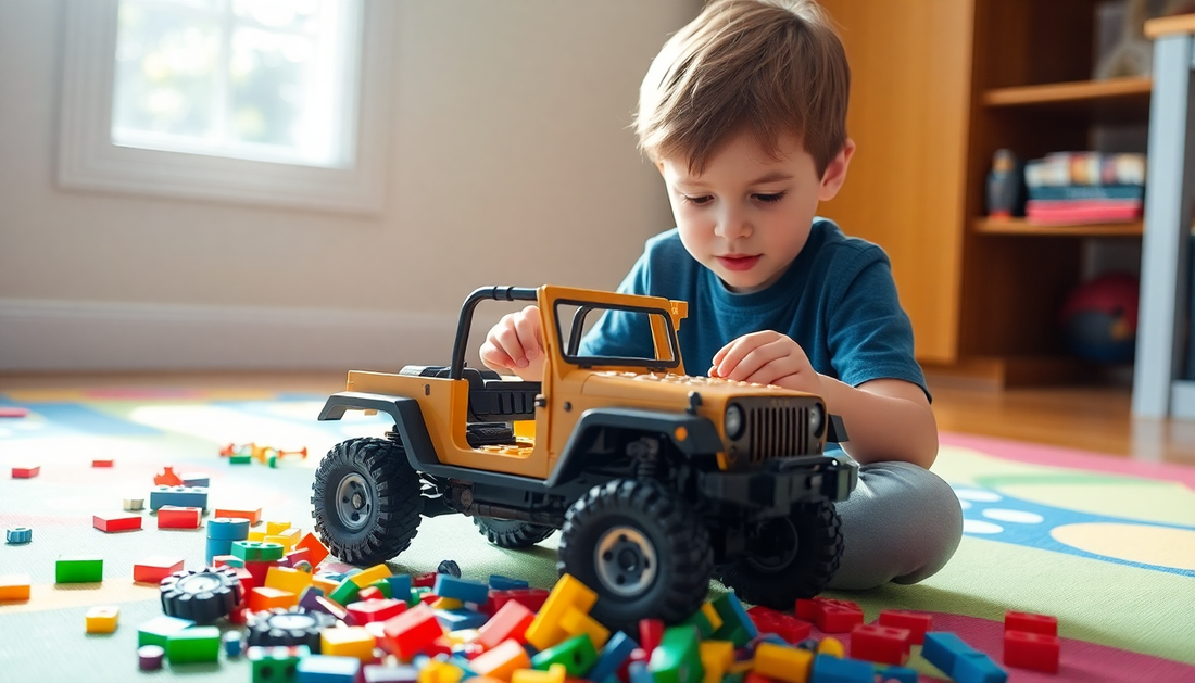 Unleash Your Child's Adventurous Spirit with the Jeep Assembling Building Blocks at ChildrenToyStore.com