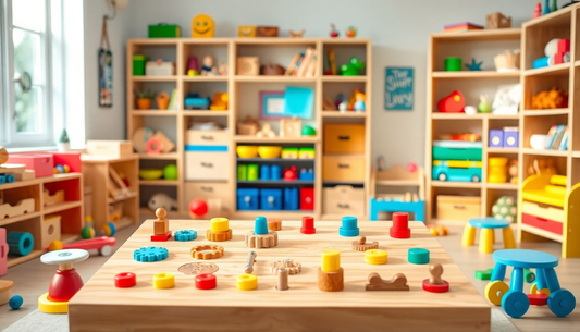 Unlock Your Child's Potential with the Children Busy Board Kids Montessori Hand Crank Gear from ChildrenToyStore.com