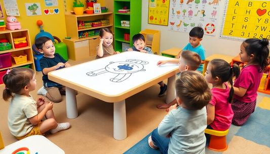 Unleash Your Child's Creativity with the Children LED Projector Drawing Board from ChildrenToyStore.com