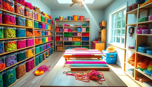 Unlock Your Child's Creativity with the Rubber Bands Loom DIY Weaving Tool Box from Children Toys Store