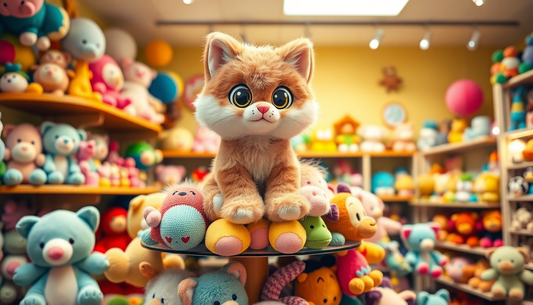 Discover the Soft, Cuddly Charm of the Cat Stuffed Plush Toy Pendant at Children Toys Store