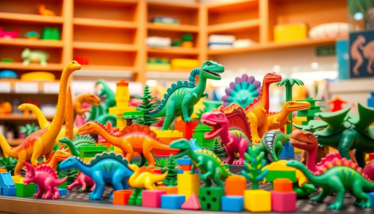Unleash Your Child's Prehistoric Imagination with Dinosaur Animal Blocks Figures from Children Toys Store