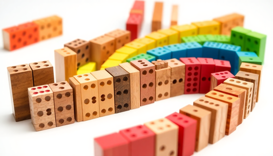 Discover the Joy of Wooden Domino Blocks: Building Endless Possibilities at ChildrenToyStore.com