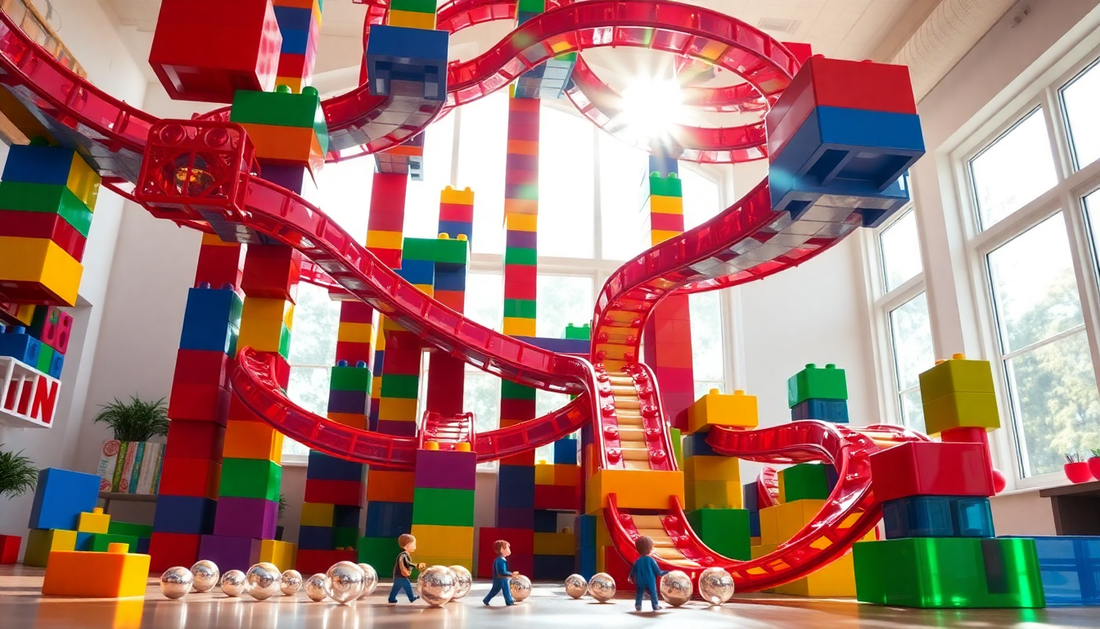 Unlock Your Child's Potential with Big Size Building Blocks Marble Race Run from Children Toys Store
