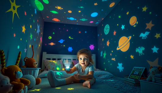 Discover the Magic of Children's Luminous Projection Flashlight Early Education Toys at ChildrenToysStore.com