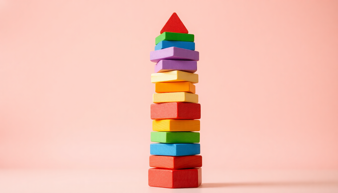 Discover the Best Kids Rainbow Tower Ring Wooden Jenga Color Cognitive Set Shapes Building Blocks Montessori Educational Toys at ChildrenToyStore.com