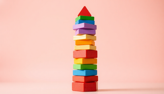 Discover the Best Kids Rainbow Tower Ring Wooden Jenga Color Cognitive Set Shapes Building Blocks Montessori Educational Toys at ChildrenToyStore.com