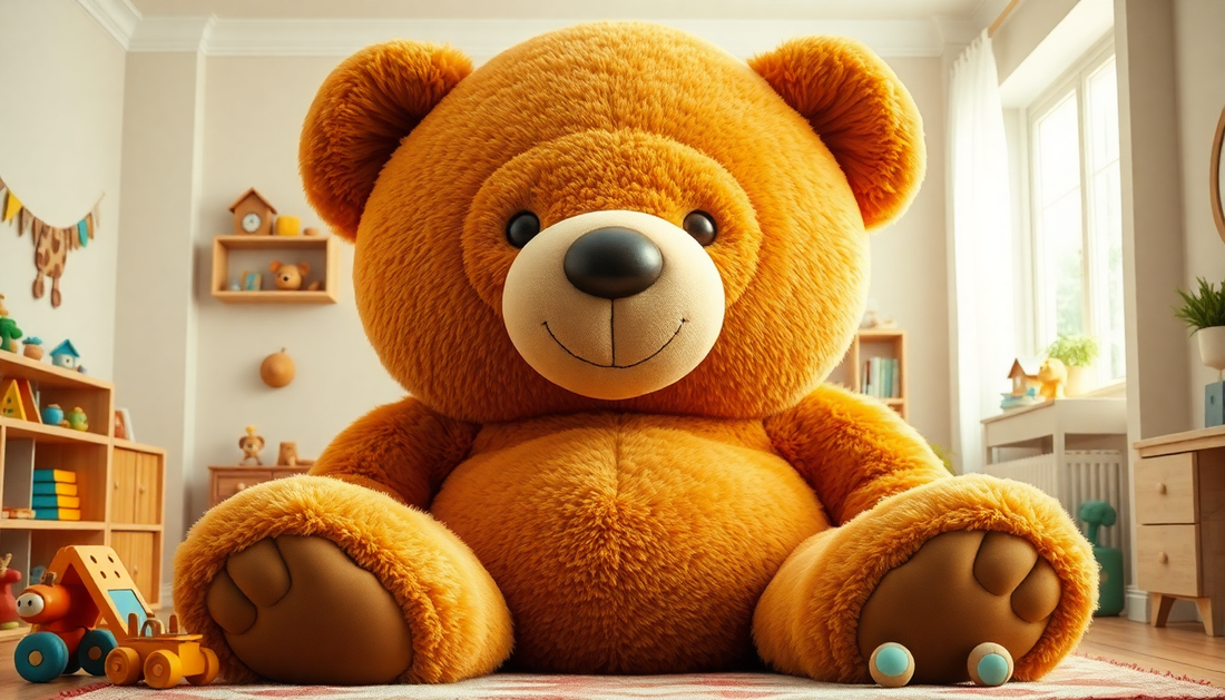 Snuggle Up with the Giant Teddy Bear Plush Toy from ChildrenToysStore.com