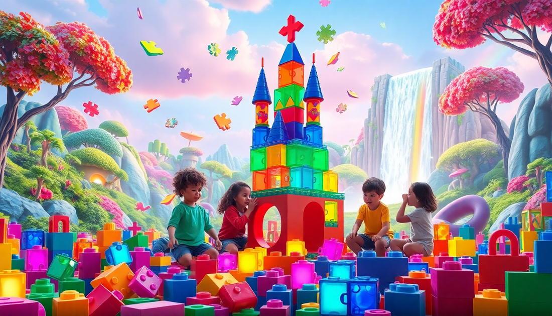 Unlock Your Child's Creativity with Children's DIY Electric Building Blocks Puzzle Paradise Park